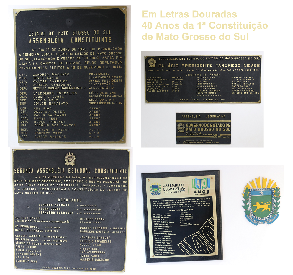 Em Letras Douradas: 40 Anos da 1ª Constituição de Mato Grosso do Sul