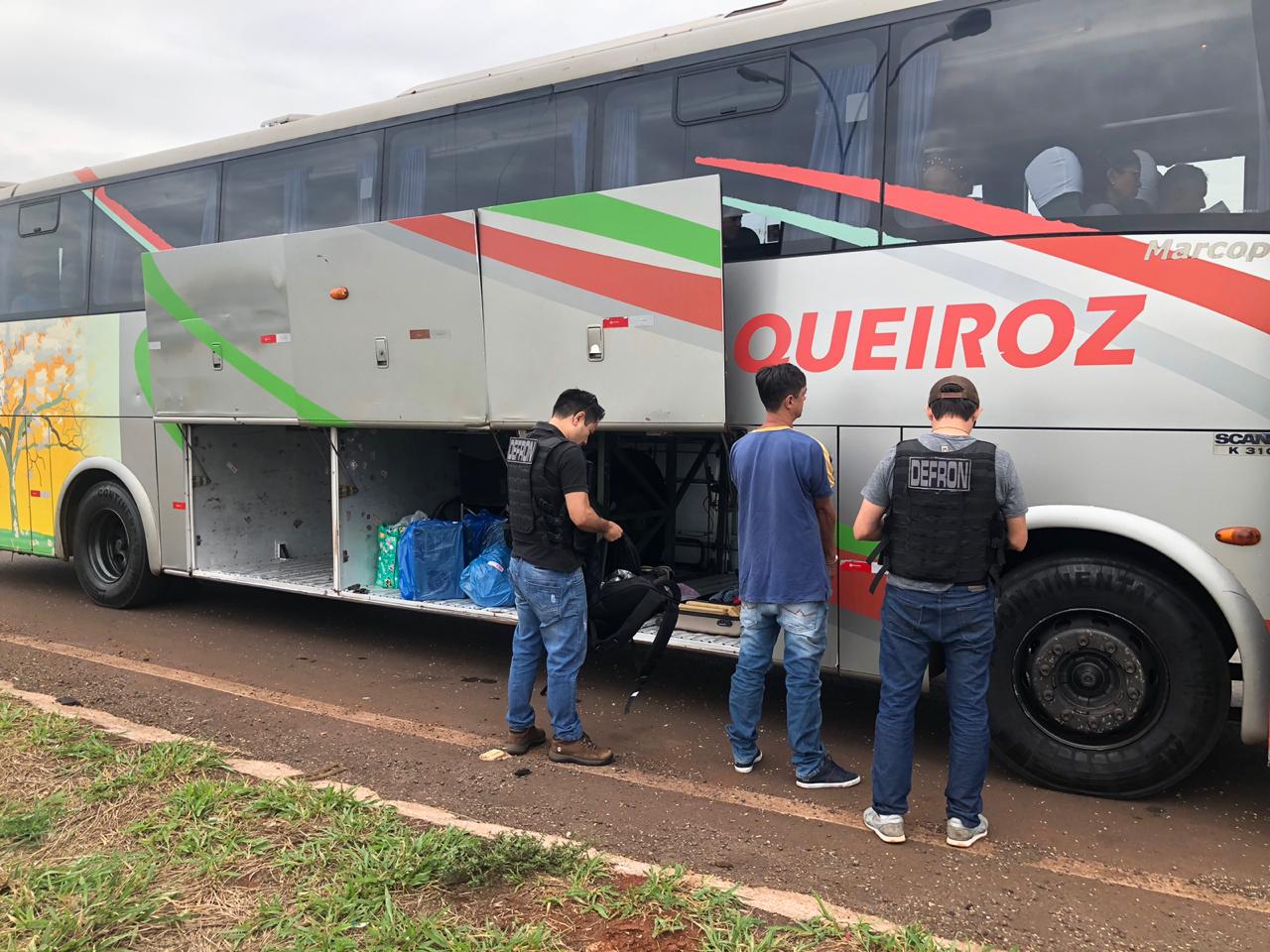 Polícia Civil prende traficante de Santa Catarina com maconha em ônibus durante Operação