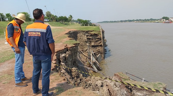 Governo agiliza processo para recuperar parede contenção do Rio Paraguai em Porto Murtinho