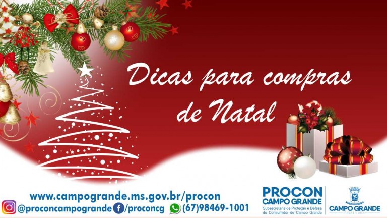O Procon Campo Grande orienta os consumidores e dá dicas para as compras natalinas