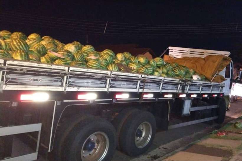 Polícia apreende no Rio uma tonelada de maconha debaixo de melancias