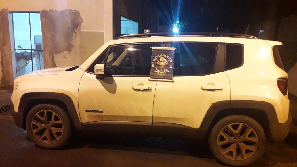 Veículo de locadora que seria vendido no Paraguai foi recuperado pelo DOF durante a Operação Hórus na região de Ponta Porã