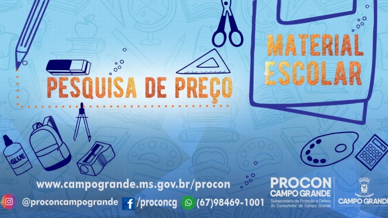 Procon Campo Grande encontra variação altíssima de 1040% na lista de material escolar