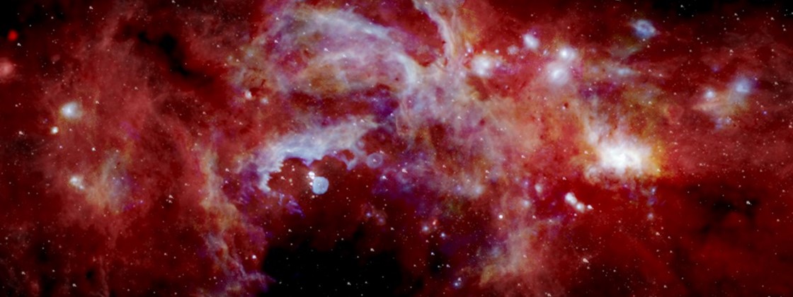 Imagem da NASA parece mostrar o centro da Via Láctea em chamas