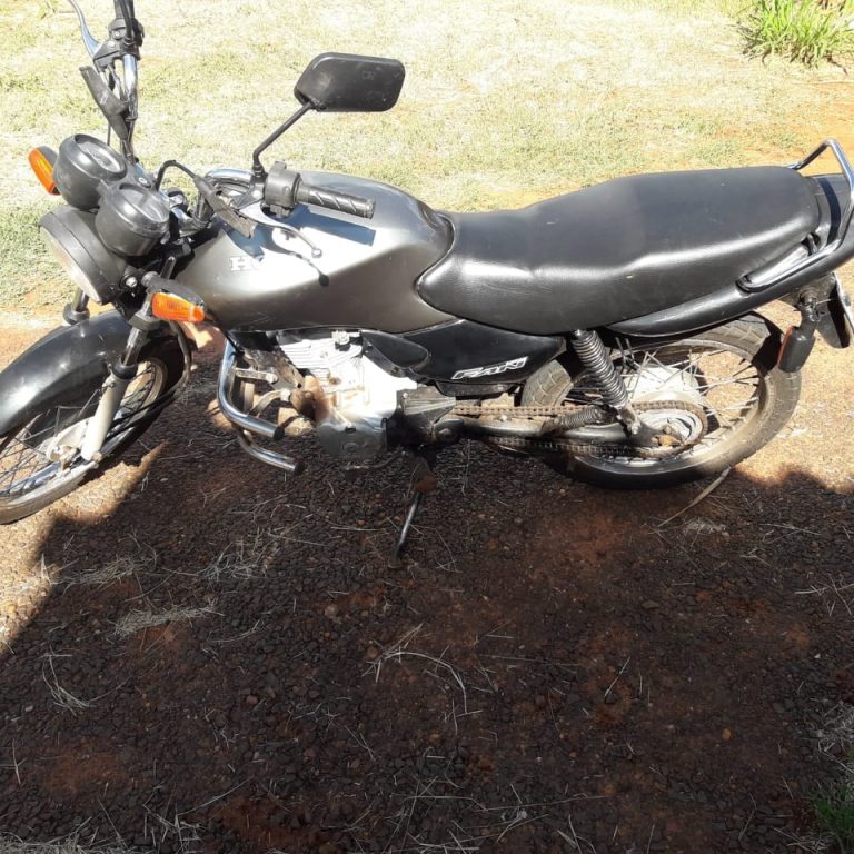Polícia Militar recupera moto furtada em Cassilândia