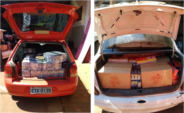Polícia Civil apreende veículos com contrabando de produtos avaliados em quase R$ 300 mil