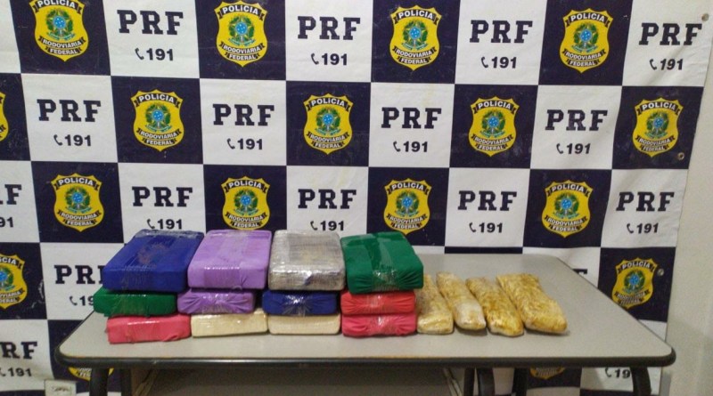 PRF apreende em Água Clara 13,6 kg de cocaína que seriam levados para São Paulo (SP)