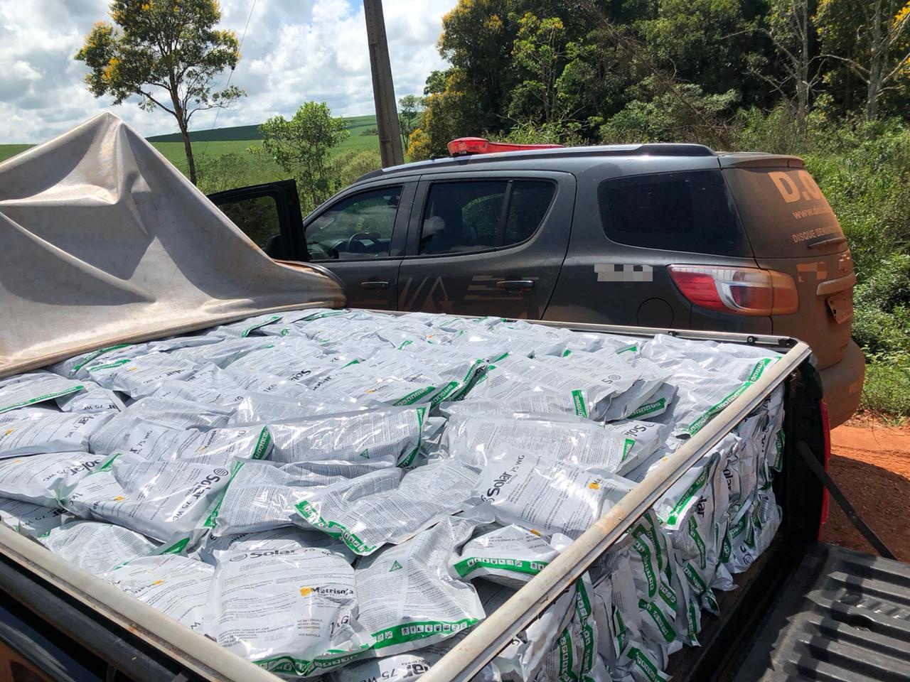 Camionete com 1 tonelada de agrotóxico é apreendida pelo DOF em Ponta Porã – vídeo