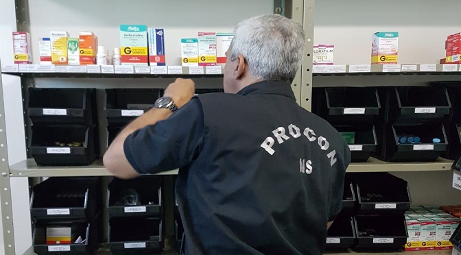 Procon estadual encontra irregularidades em sete farmácias fiscalizadas na Capital