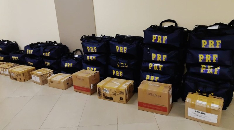 PRF/MS distribui Equipamentos de Proteção Individual para utilização em crise