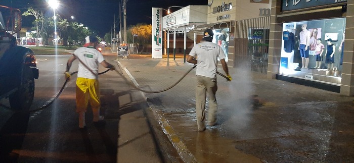 Ribas do Rio Pardo: Prefeitura inicia desinfecção das principais avenidas da cidade