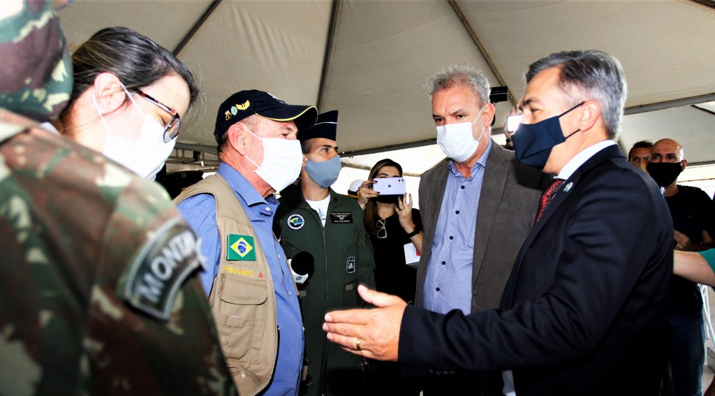 Secretários do Governo de MS apresentam panorama do Estado no combate ao coronavírus para o Ministro da Defesa
