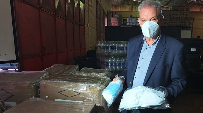 Solidariedade: SES recebe doação de mais de mais 54 mil máscaras de proteção