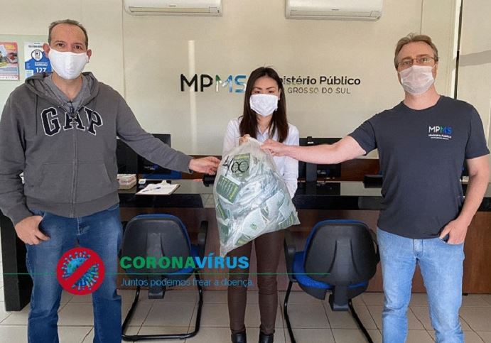 Em Dourados, o Projeto MP-Social entrega 2.400 máscaras laváveis a entidades do Município
