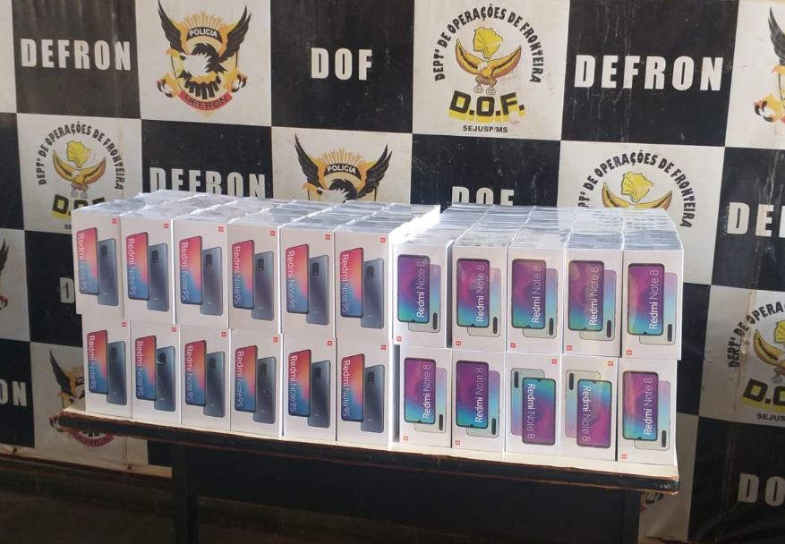 Operação Hórus: Smartphones e produtos eletrônicos foram apreendido pelo DOF