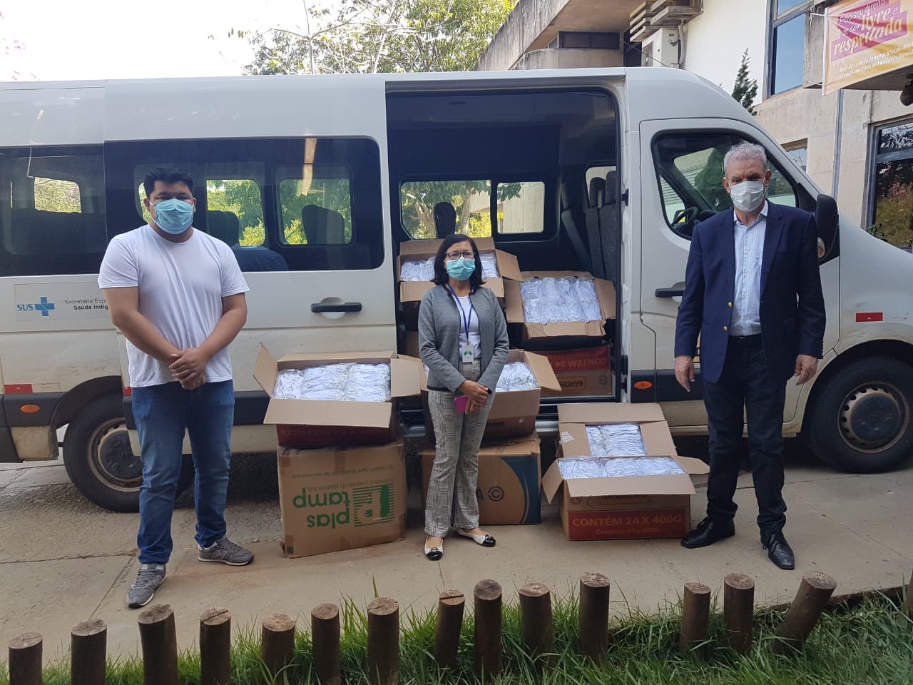 Doações continuam e 17 mil máscaras chegam a aldeias de Aquidauana e Miranda
