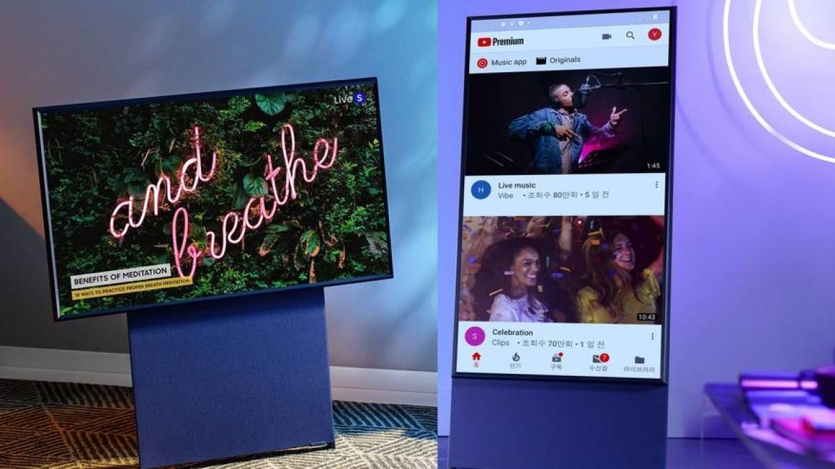 TV com display rotativo da Samsung começa a ser vendida