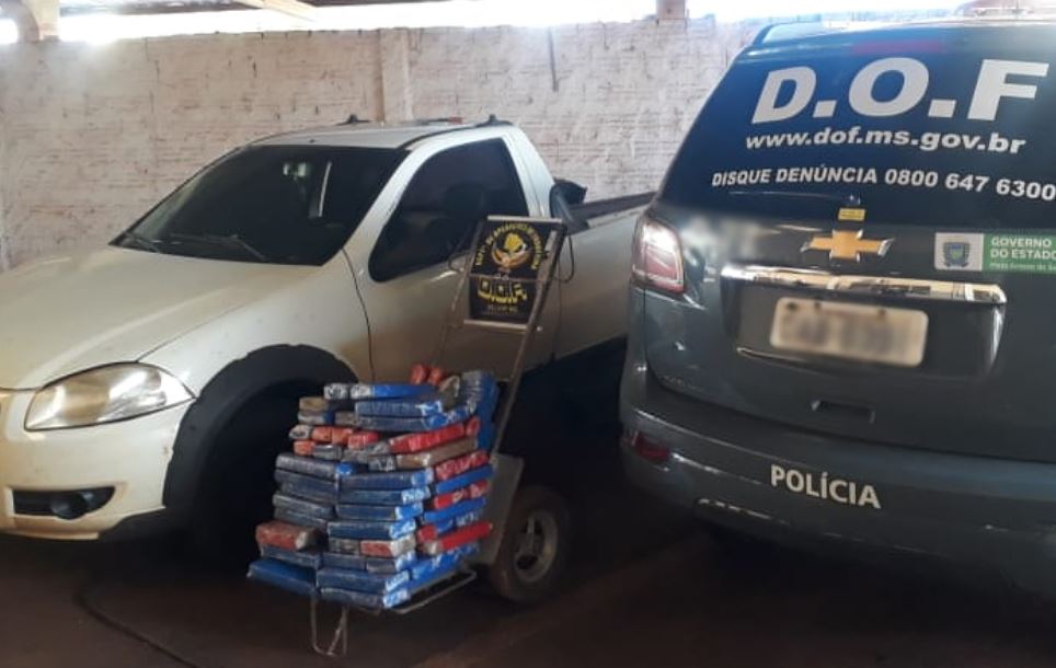 Operação Hórus: Veículo guinchado que seguia com maconha para Dourados foi apreendido pelo DOF