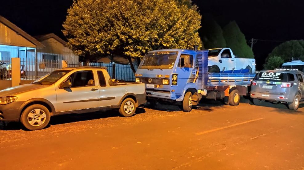 Operação Hórus: Caminhão e camionete furtados foram recuperados pelo DOF