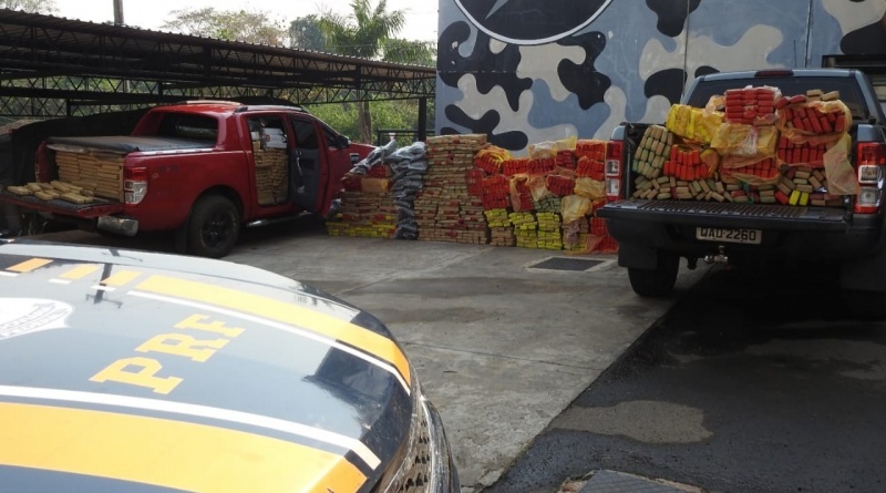 PRF e Batalhão de Choque da PMMS apreendem mais de 3 toneladas de maconha em Campo Grande