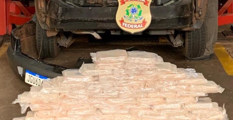 85 quilos: Mecânico de Ponta Porã é preso em Dourados com cocaína avaliada em R$ 1 milhão