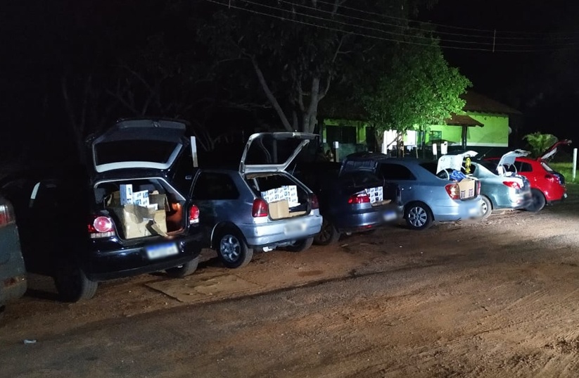 Seis veículos com produtos ilegais avaliados em mais de 230 mil reais foram apreendidos pelo DOF durante a Operação Hórus