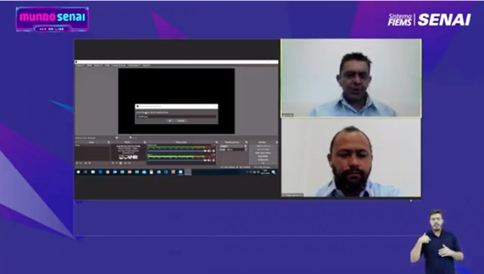 Mundo Senai 2020 detalha software de streaming para gravação de vídeo-aulas