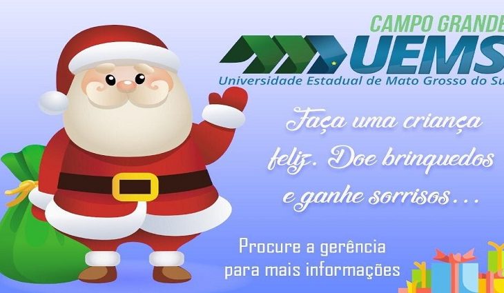 UEMS promove 2ª Campanha de Natal “doe brinquedos, doe sorrisos”