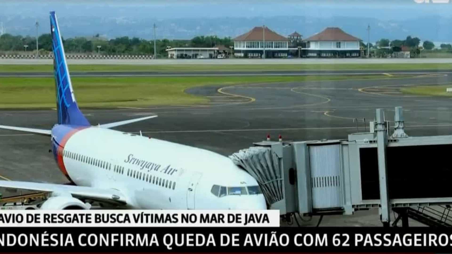 Indonésia confirma queda de avião com 62 a bordo