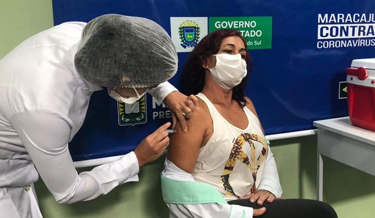 MS lidera vacinação contra a Covid no país, com mais de 44 mil imunizados