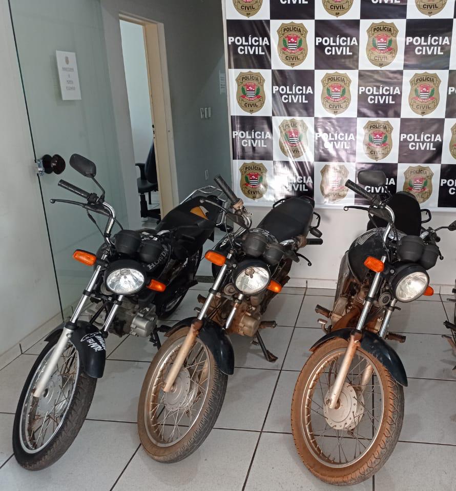 Polícia Civil apreende motos furtadas e prende receptador em Brasilândia
