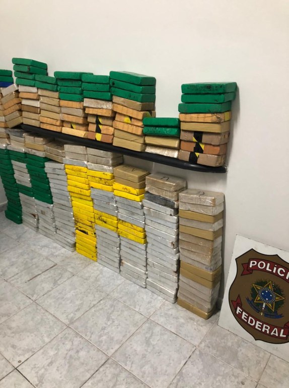 Polícia Federal apreende 280 kg de cocaína em Corumbá/MS