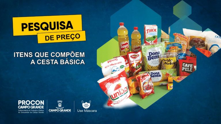 PROCON Campo Grande alerta sobre variação dos preços de alimentos que compõem a cesta básica