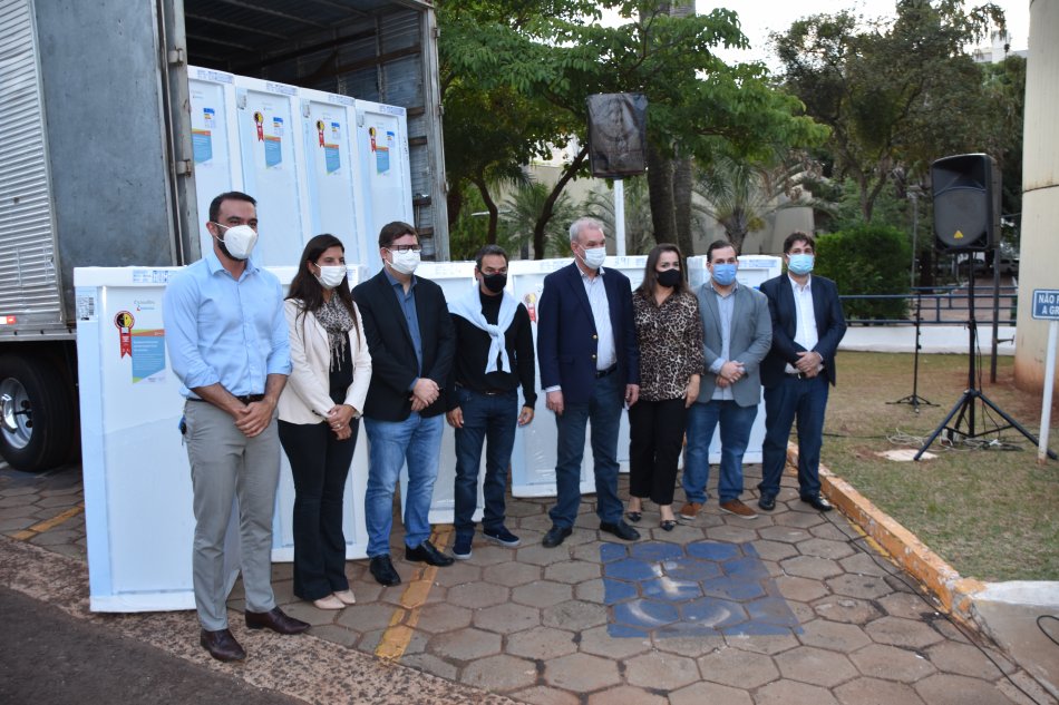 Doação de 75 refrigeradores à Prefeitura de Campo Grande marca primeira entrega do Unidos pela Vacina