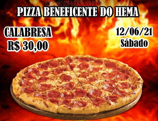 Pizza Solidária do HEMA é dia 12 de junho (Dia dos Namorados) ajude a instituição comprando