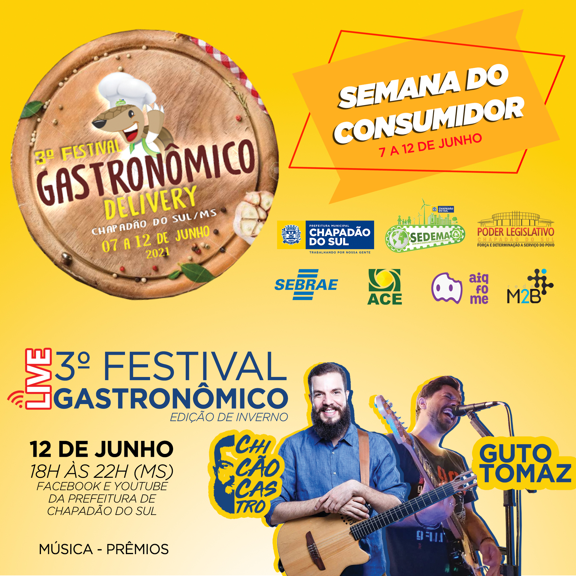 3º Festival Gastronômico e Semana do Consumidor vão movimentar Chapadão do Sul entre os dias 07 a 12 de junho