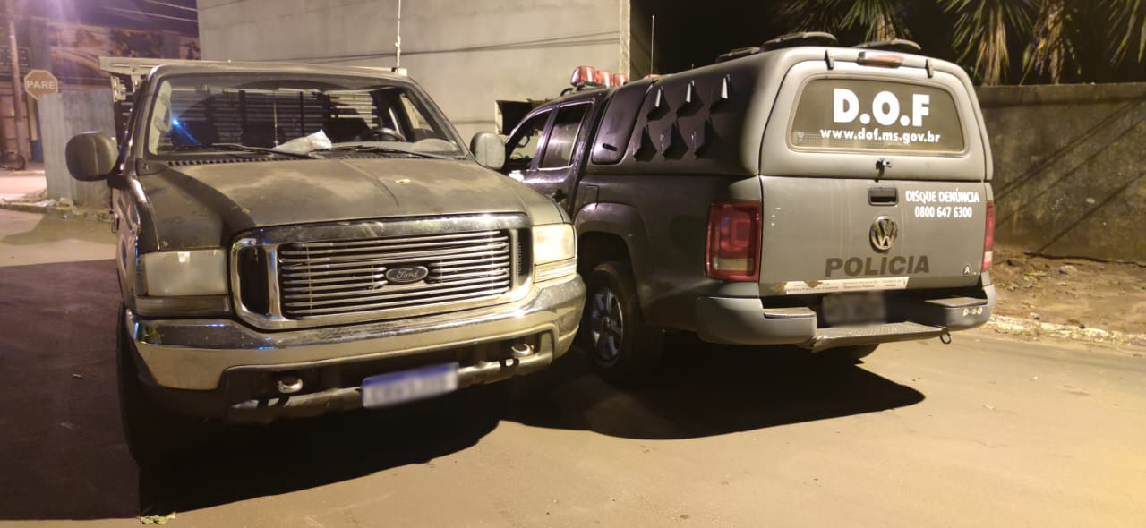 Camionete roubada no Paraná foi recuperada pelo DOF durante a Operação Hórus