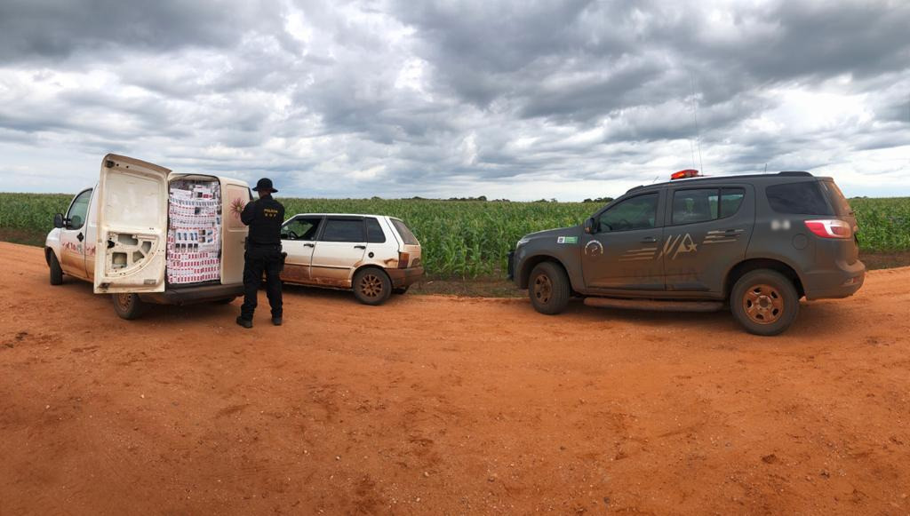 Veículos carregados com produtos contrabandeados do Paraguai foram apreendidos pelo DOF durante a Operação Hórus