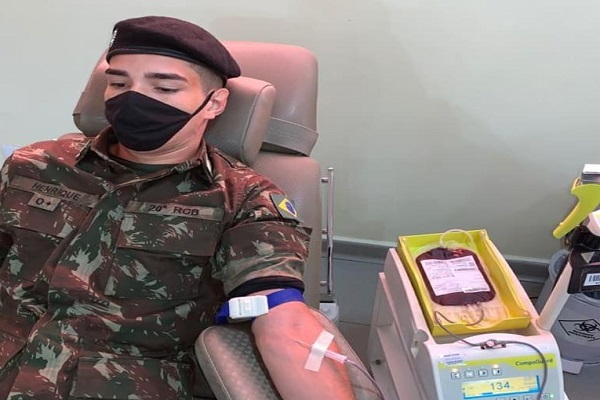 Comando Militar do Oeste e Hemosul fazem campanha para aumentar o número de doações de sangue na Capital
