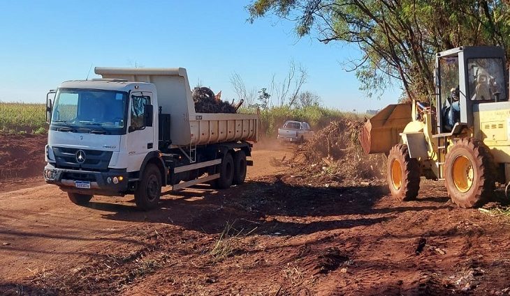 Agesul retira mais de 800 toneladas de lixo das margens da MS-156 em Dourados