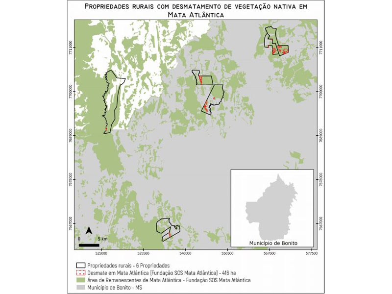 MPMS investiga autorizações de desmatamento emitidas pelo Imasul no Município de Bonito