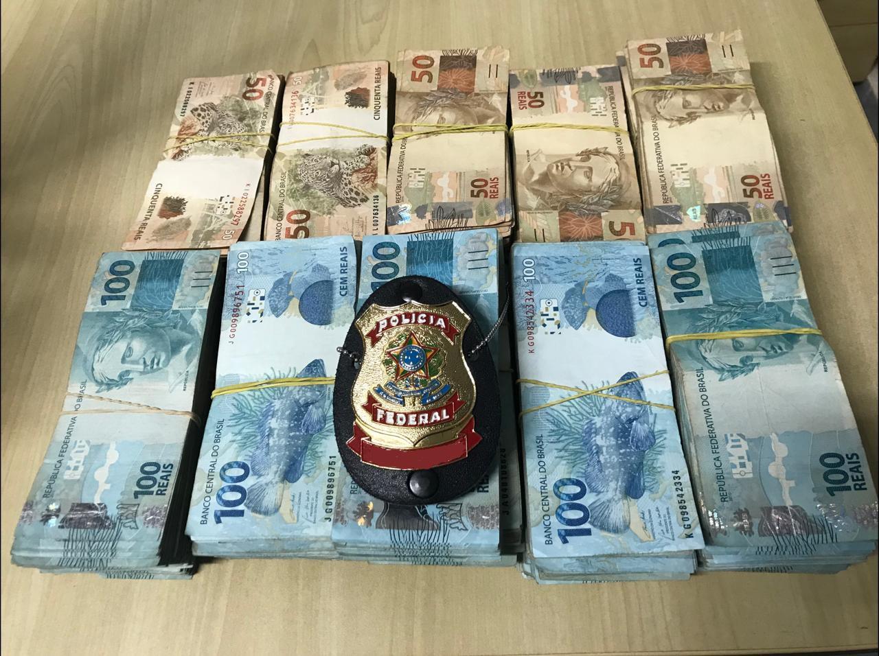 Polícia Federal em Corumbá apreende 212 mil reais