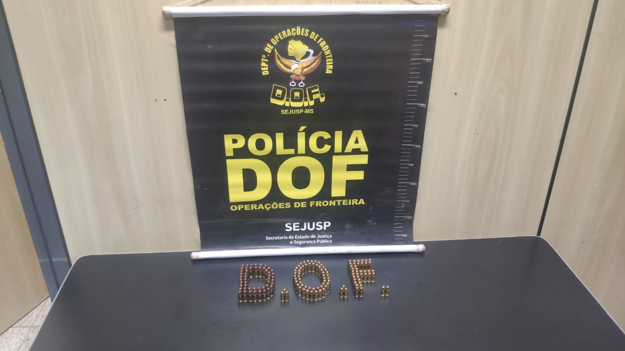 Homem com 150 munições é preso pelo DOF durante a Operação Hórus