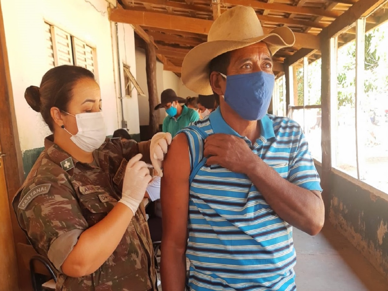Exército brasileiro apoia campanha nacional de imunização em Corumbá