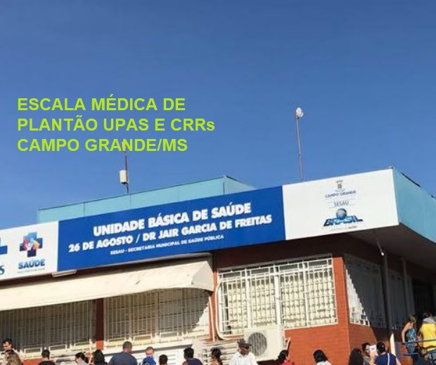 Confira a escala médica de plantão nas Upas e CRSS nesta segunda-feira (20)