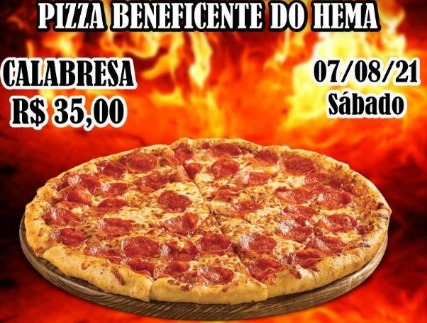 Pizza Solidária do HEMA é dia 7 de Agosto (véspera do Dia dos Pais) ajude a instituição comprando