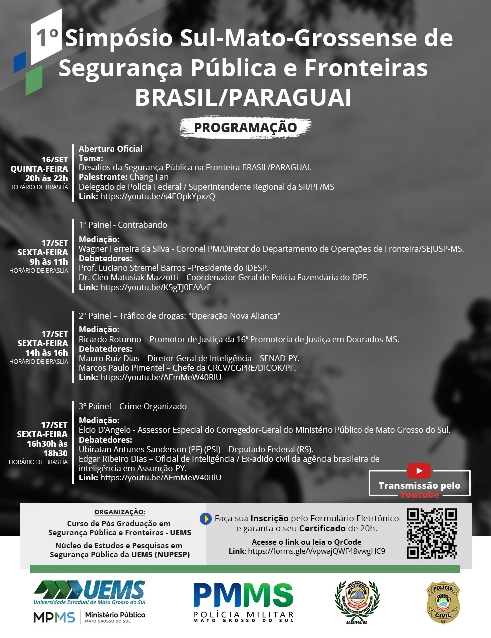 UEMS organiza simpósio sobre Segurança Pública e Fronteiras Brasil/Paraguai