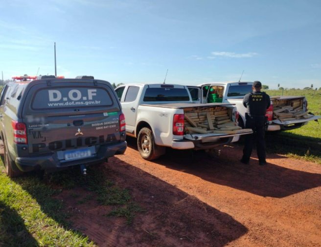 Operação Hórus: Camionete roubada e mais de três toneladas de maconha foram apreendidas pelo DOF