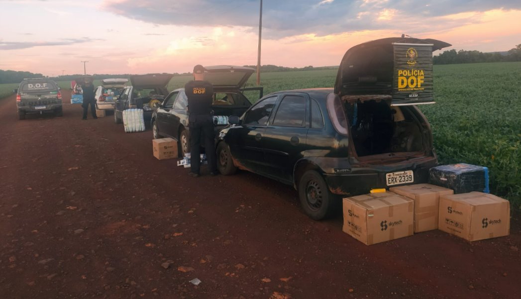 Policiais do DOF em Maracaju apreendem quase R$ 800 mil em contrabando vindo do Paraguai