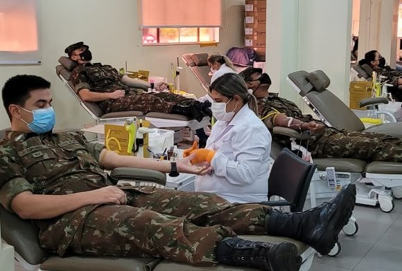 Militares do CMO seguem com campanha de doação de sangue